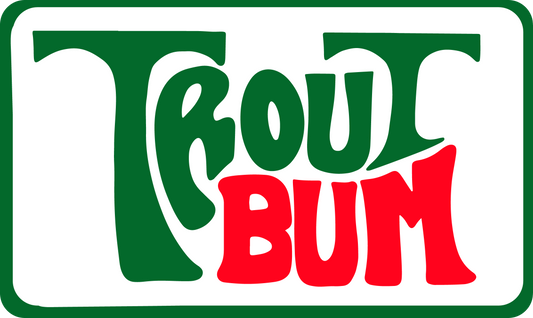 TROUT BUM STICKERS 5 PACK